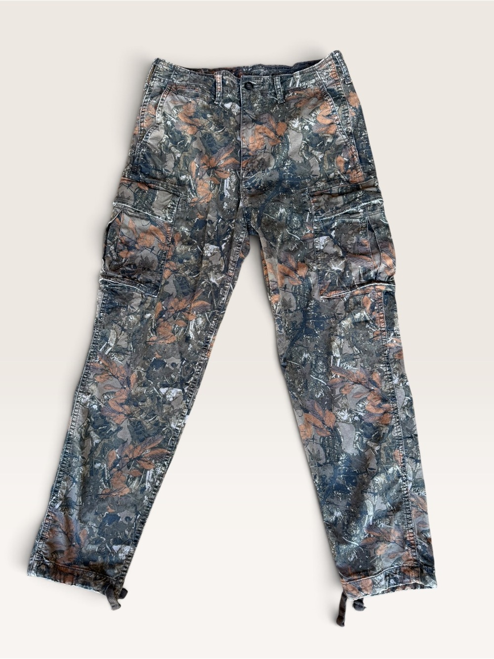 American Eagle Outfitters Men’s Cargo Pants - Gray, Brown, Green Camouflage